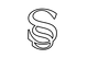 Black and white logo on a transparent background