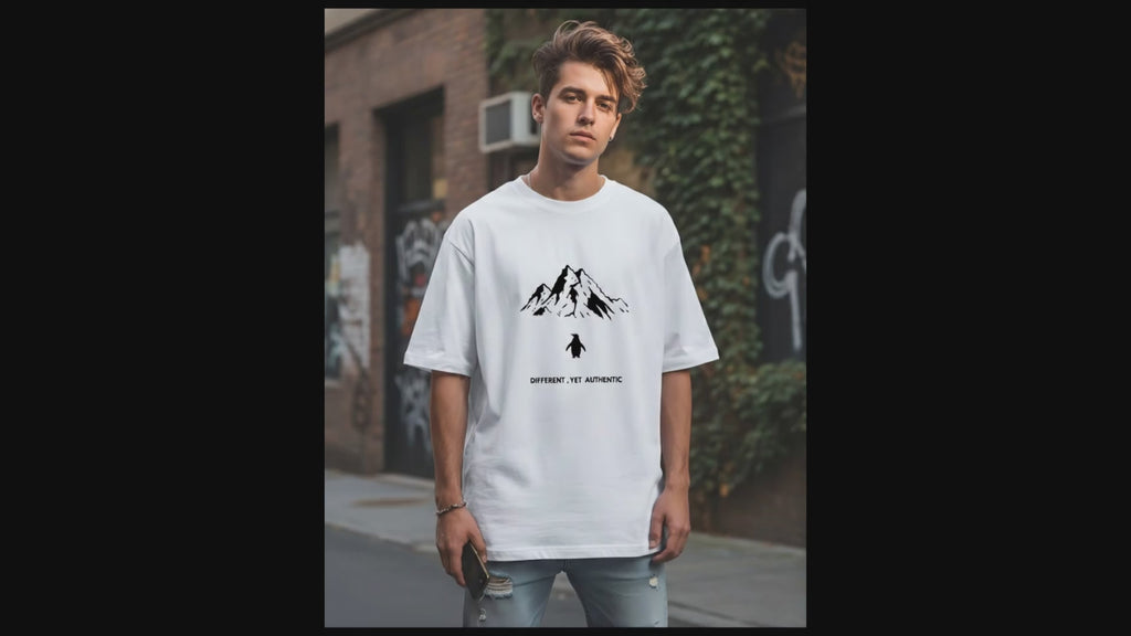 Unisex Oversized Classic T-Shirt | Trending Penguin Design