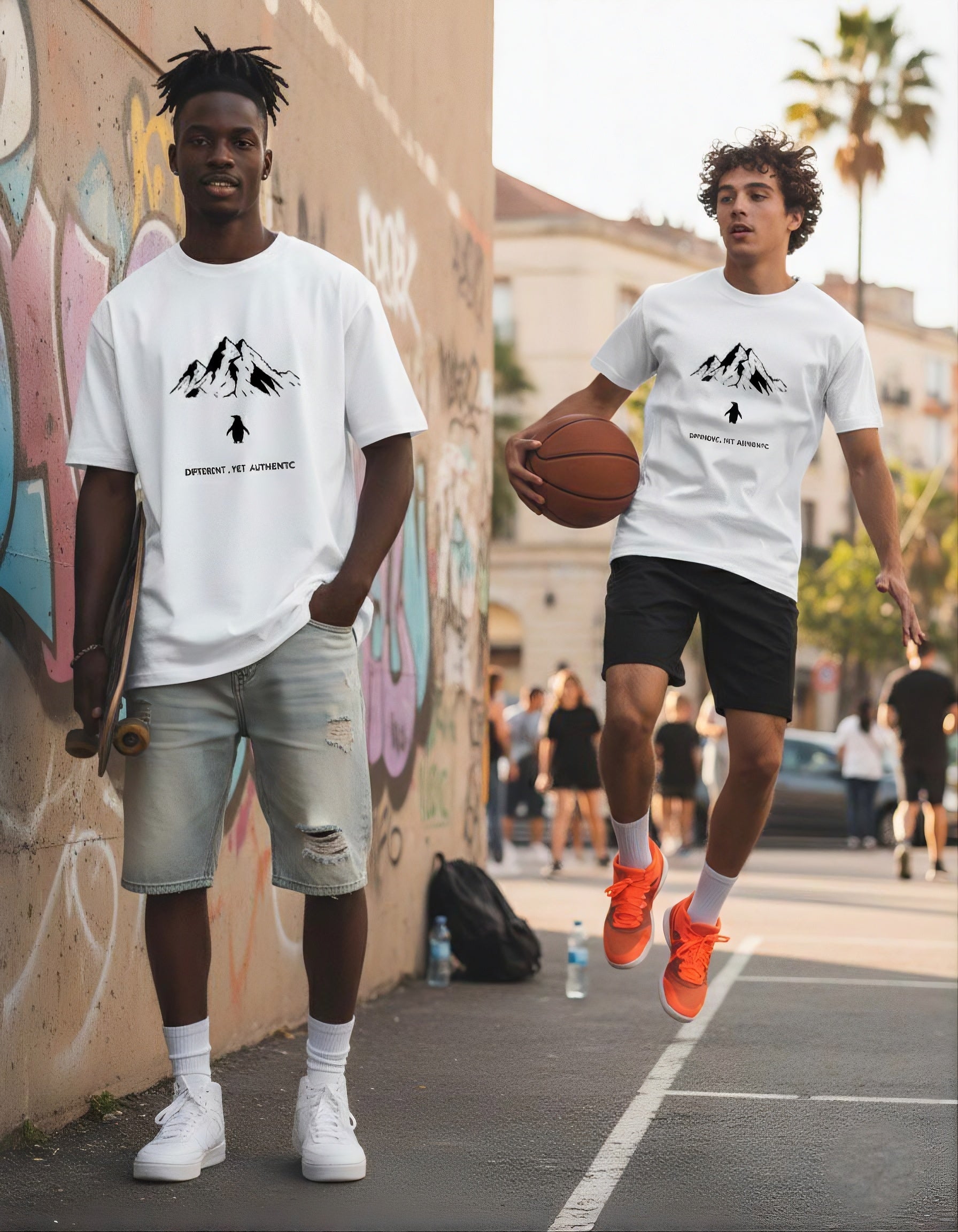 Unisex Oversized Classic T-Shirt | Trending Penguin Design